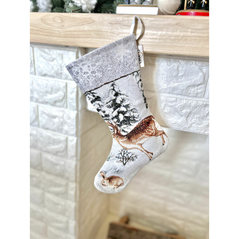 Чобіток для подарунків гобеленовий WINTER Limaso