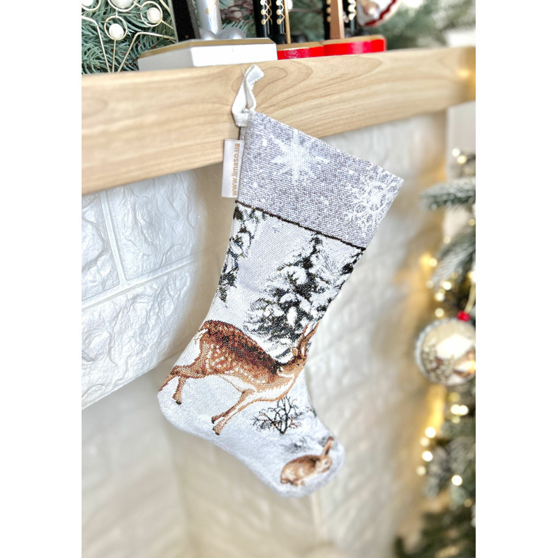 Чобіток для подарунків гобеленовий WINTER Limaso