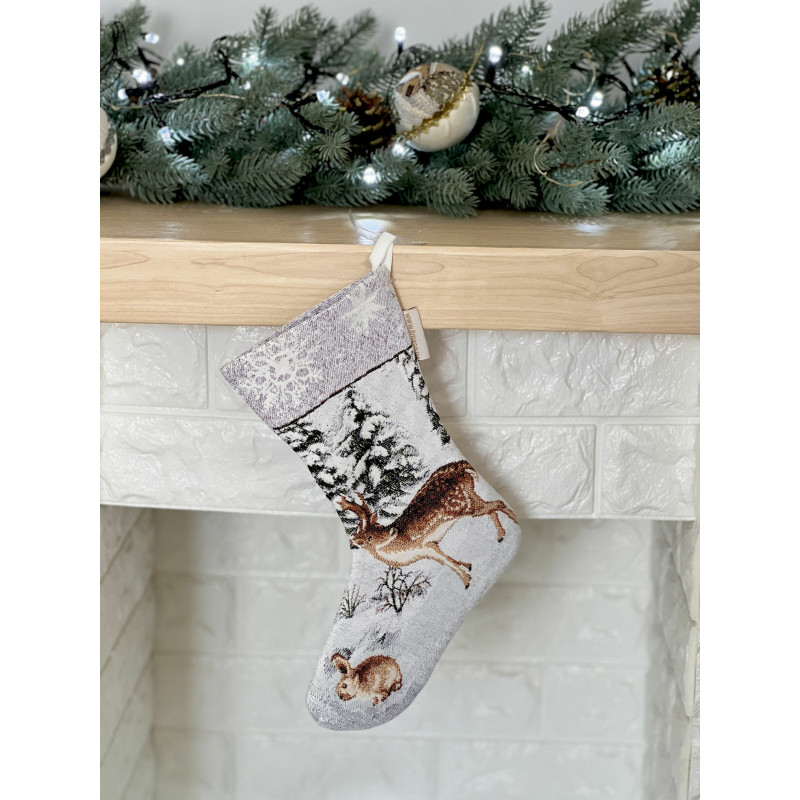 Чобіток для подарунків гобеленовий WINTER Limaso