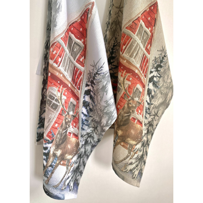 Набір з 2 шт. кухонних рушників "Snowy Home" SET TOWELS-22