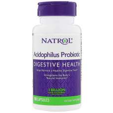 Пробіотик, Acidophilus Probiotic, Natrol, 100 капсул