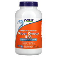 Супер Омега-3, Super Omega EPA, Now Foods, 360 ЕПК /240 ДГК, 240 гелевих капсул