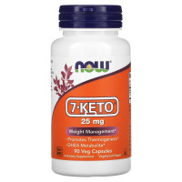 7-кето Дегідроепіандростерон, 7-KETO, Now Foods, 25 мг, 90 вегетаріанських капсул