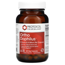Пробиотики дофилус, Ortho Dophilus, Protocol for Life Balance, 60 растительных капсул