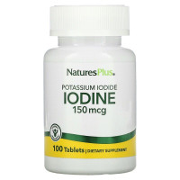 Йод (йодид калію), Potassium Iodide, Nature's Plus, 150 мкг, 100 таблеток