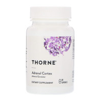 Адренал, поддержка надпочечников, Adrenal Cortex, Thorne, 60 капсул (50 мг в капсуле)