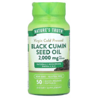 Масло семян черного тмина, Black Cumin Seed Oil, Nature's Truth, с быстрым высвобождением, 2000 мг, 50 капсул (1000 мг в каждой капсуле)