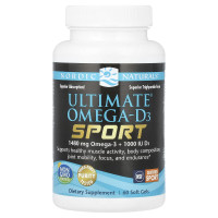 Омега-D3 спорт, Omega-D3, Nordic Naturals, 1000 мг, 60 капсул