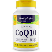 Коэнзим Q10, Healthy Origins, Kaneka Q10 (CoQ10), для здоровья сердца и клеточной энергии, ферментированный дрожжами, 600 мг, 30 капсул