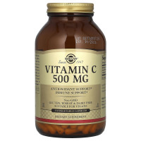 Вітамін С, Vitamin C, Solgar, 500 мг, 250 рослинних капсул