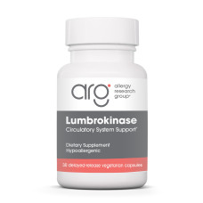 Люмброкиназа, Lumbrokinase, Allergy Research Group, 60 капсул с энтеросолюбильным покрытием