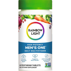 Мультивитамины для мужчин, Men's One, Rainbow Light, одна на день, высокая эффективность, 60 вегетарианских таблеток