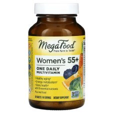 Мультивитамины и минералы для женщин 55+, Women Over 55, MegaFood, 1 в день, 60 таблеток