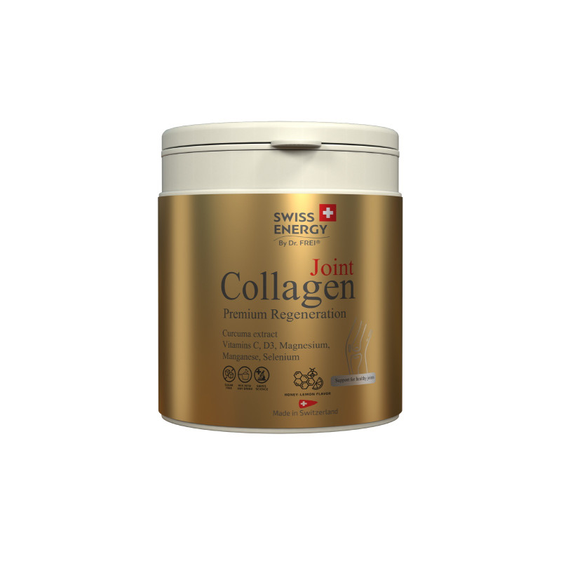 Коллаген, комплекс премиум-класса (II тип), JOINT COLLAGEN, Swiss Energy, для гибкости суставов, прочности связок и сухожилий, со вкусом меда и лимона, 240 г