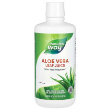 Алое віра, сік листя, Aloe Vera, Nature's Way, без смаку, 1 літр