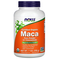 Мака (Maca), Now Foods, вегетарианский, сертифицированный порошок, 198 г