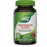 Магній цитрат, Magnesium Gummy, Nature's Way, зі смаком ягід, 100 мг, 60 жувальних цукерок
