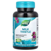 Расторопша пятнистая, Milk Thistle, Nature's Way, 120 веганских капсул