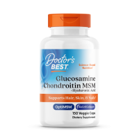 Глюкозамін, xондроітін, МСМ + гіалуронова кислота, Glucosamine Chondroitin MSM, Doctor's Best, 150 капсул