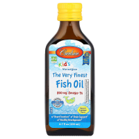 Рыбий жир для детей, Fish Oil, Carlson, норвежский, со вкусом лимона, 800 мг, 200 мл