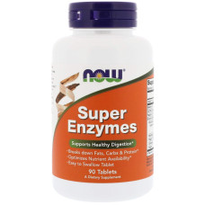 Энзимы, Super Enzymes, Now Foods, 90 таблеток