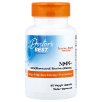 Нікотинамідмононуклеотид+, NMN+, Doctor's Best, 200 мг, 60 рослинних капсул