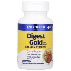 Ферменти для травлення, Digest Gold, Enzymedica, 90 капсул