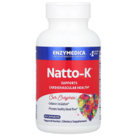 Наттокиназа, Natto-K, Enzymedica, сердечно-сосудистая, 90 капсул