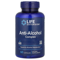 Антиалкогольный комплекс, Anti-Alcohol Complex, Life Extension, 60 капсул