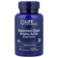 Амінокислоти BCAA, Branched Chain Amino Acids, Life Extension, 90 капсул