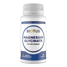 Магній гліцинат, Magnesium Glycinate, Biotus, 250 мг, 60 капсул