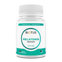 Мелатонін, Melatonin, Biotus, 10 мг, 60 капсул