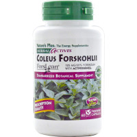 Форсколин, Coleus Forskohlii, Nature's Plus, Herbal Actives, 125 мг, 60 капсул