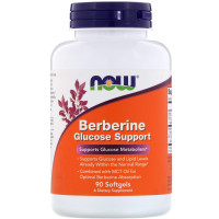 Підтримка рівня глюкози з берберином, Berberine Glucose Support, Now Foods, 90 гелевих капсул