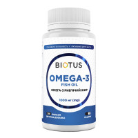 Омега-3 исландский рыбий жир, Omega-3 Fish Oil, Biotus, 120 капсул (1000 мг на 2 капсулы)