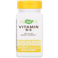 Витамин В6, Vitamin B-6, Nature's Way, 50 мг, 100 капсул