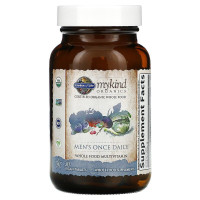 Мультивітаміни для чоловіків, Men's Once Daily, Garden of Life, MyKind Organics, 1 на день, 30 веганських пігулок