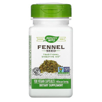 Фенхель, Fennel Seed, Nature's Way, семена, 480 мг, 100 веганских капсул