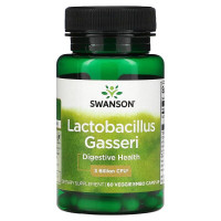 Пробіотик, Lactobacillus Gasseri, Swanson, 3 млрд КУО, 60 вегетаріанських капсул