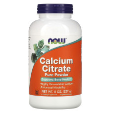 Цитрат кальцію, Calcium Citrate, Now Foods, порошок, 227 г