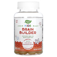 Підтримка функцій мозку, Kids Brain Builder, Nature's Way, для дітей від 4 років, смак лимонаду, 60 жувальних цукерок