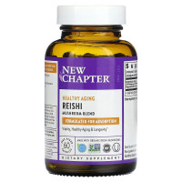 Гриби рейші, Reishi, New Chapter, органік, 60 капсул