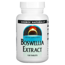 Босвелия (Boswellia), Source Naturals, экстракт, 100 таблеток