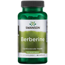 Берберин, Berberine, Swanson, 400 мг, 60 капсул