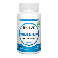 Селен, Selenium, Biotus, 100 мкг, без дріжджів, 100 капсул