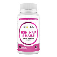 Кожа, волосы и ногти, Skin, Hair & Nails, Biotus, 60 таблеток