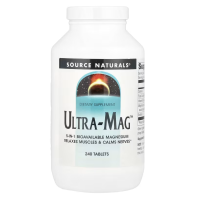Магний (ультра), Ultra-Mag, Source Naturals, 240 таблеток