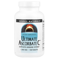 Витамин С (аскорбат), Ultimate Ascorbate C, Source Naturals , 1000 мг, 100 таблеток