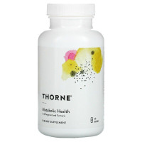 Поддержка метаболизма, Metabolic Health, Thorne, с бергамотом и куркумой, 120 капсул