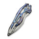 Ніж складаний туристичний Weknife Arrakis (8.8 см) Vanax / Titanium сіро-блакитний